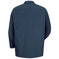Workwear Outfitters Men's Long Sleeve Indust. Work Shirt Navy, Large SP14NV-RG-L